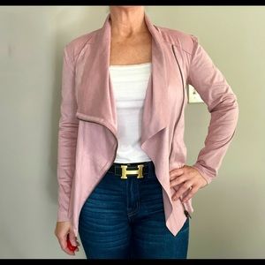 Mote Faux Suede Waterfall Jacket